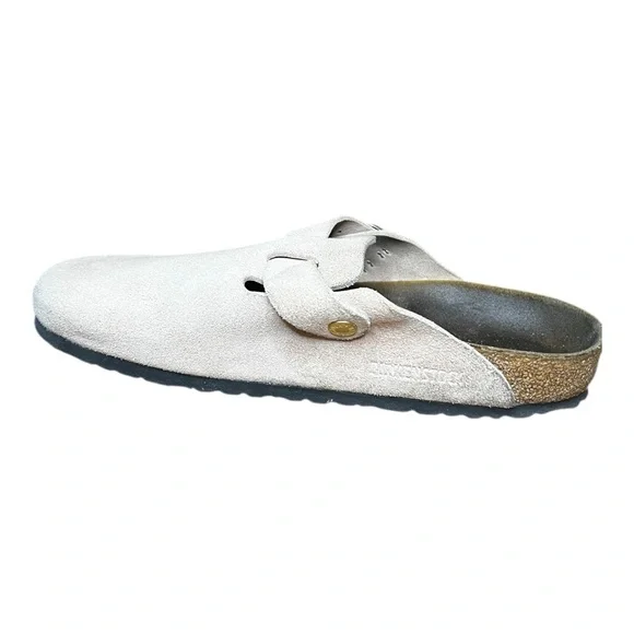 Birkenstock Boston Suede Clogs Very Pale Pink EU 42 Men’s 9–9.5 Women’s 11.5 12 - Picture 3 of 11